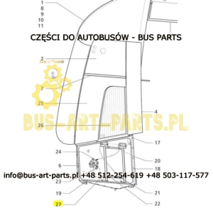PODNOŚNIK SZYBY ELEKTRYCZNY LEWY KIEROWCY VDL FUTURA II 30188217