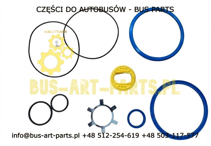 ZESTAW NAPRAWCZY SIŁOWNIKA IWN - KOMPLET USZCZELNIENE  SIŁOWNIKA DRZWI MERCEDES SETRA IWN DHZ-100/110 do A0007608803 0007608803