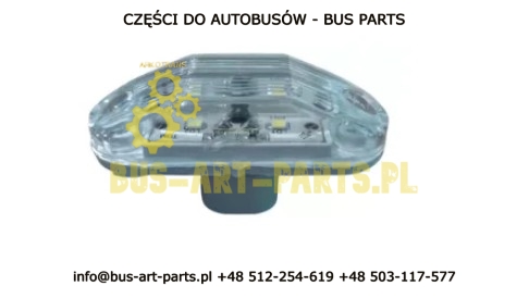LAMPA PODŚWIETLENIA TABLICY REJESTRACYJNEJ IRIZAR PB i4 i6 LED 24V