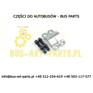 ŚRUBA OBEJMY KRZYŻAKA WAŁU NAPĘDOWEGO Z OBEJMAMI BOVA L-26mm OBEJMA DO MISKI FI-49,2MM