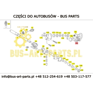 KRZYŻAK PRZEGUBU LEWARKA ZMIANY BIEGÓW MERCEDES O350 E2 E3 PRZY SKRZYNI BIEGÓW 3892601738 A3892601738