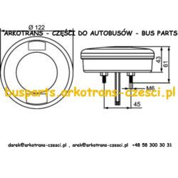 LAMPA PRZÓD POZYCJA KIERUNKOWSKAZ BOVA 2002- LED Q-120mm
