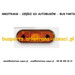 LAMPA OBRYSOWA POMARAŃCZOWA LED 120X46 ROZTAW 70MM