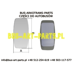 WKŁAD LUSTERKA SZKŁO IVECO 402X190 24V ( SEF PATENTADO e9 02-0035 )