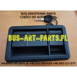 KLAMKA KLAPY KASETA NEOPLAN BOVA SCANIA IRIZAR SPRINTER BLOKOWANA MANUALNIE ZAMIENNIK Z WKŁADKĄ I 2 KLUCZYKAMI / BEZ CYLIN