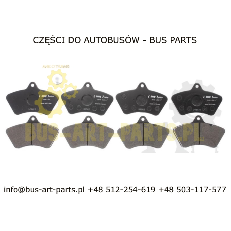 KLOCKI HAMULCOWE SETRA S2.. S215 DO -89 ROKU 8 SZT