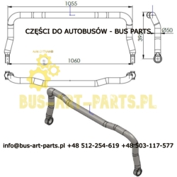 DRĄŻEK STABILIZATORA MAN A21 A20 FI-50mm 81437150117 81437156077 81437150098