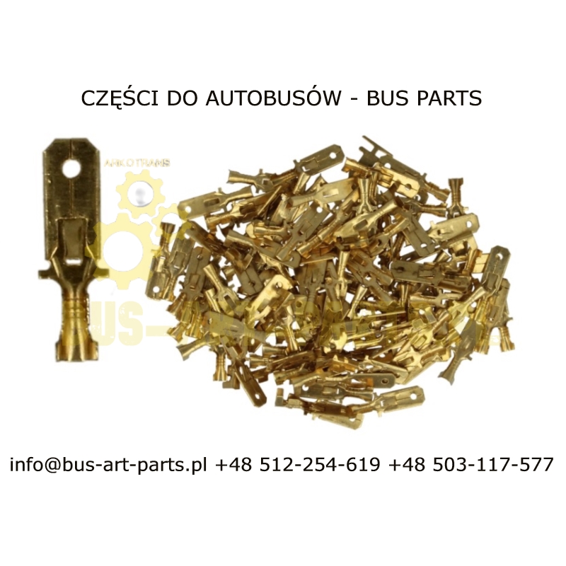 KOŃCÓWKA  ELEKTRYCZNA MĘSKA UNIWERSALNA 2.5MM 100SZT