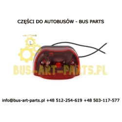 LAMPA PODŚWIETLENIA TABLICY LED CZERWONA UNIWERSALNA