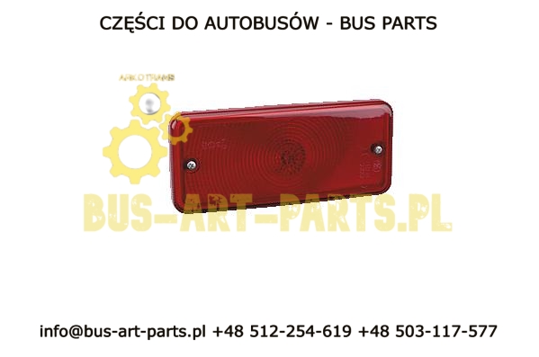 WYCOFANE LAMPA TYŁ SETRA S3..GT CZERWONA POZYCJA STOP