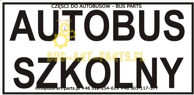 NAKLEJKA NA MAGNES AUTOBUS SZKOLNY