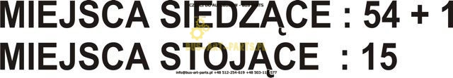 NAKLEJKA ILOŚĆ MIEJSC SIEDZĄCYCH