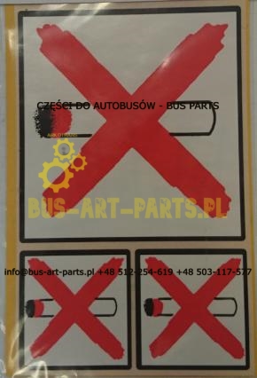 NAKLEJKA ZAKAZ PALENIA KWADRAT