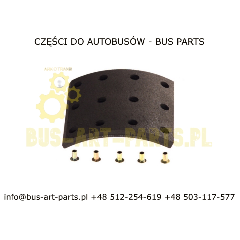OKŁADZINY HAMULCOWE KOMPLET NEOPLAN SETRA S215 PRZÓD