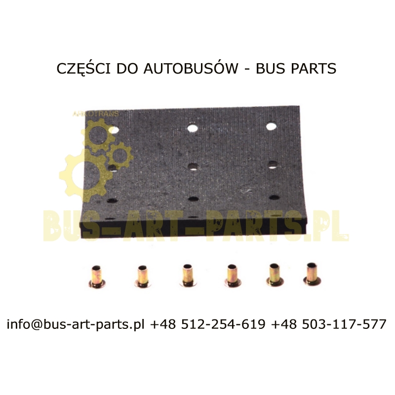 OKŁADZINY HAMULCOWE KOMPLET NEOPLAN SETRA S2..VAN HOOL CL5