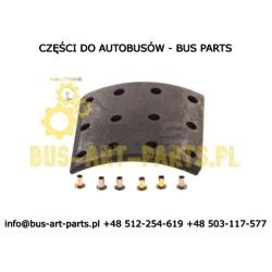 OKŁADZINY HAMULCOWE KOMPLET NEOPLAN SETRA S2..VAN HOOL