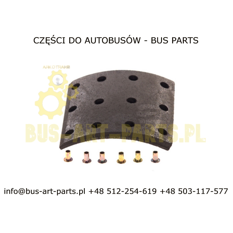 OKŁADZINY HAMULCOWE KOMPLET NEOPLAN SETRA S2..VAN HOOL