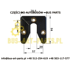 PROWADNICA DOLNA DRZWI MERCEDES SETRA MAN NEOPLAN RENAULT SCANIA SOLARIS SOLBUS VAN HOOL VOLVO