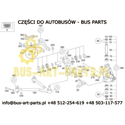 SWORZEŃ WAHACZA GÓRNY ZF OŚ RL75 SETRA S4.. S415 S416 S417 HD HDH GT GT-HD MERCEDES TRAVEGO 2002- TOURISMO 2006- BOVA M