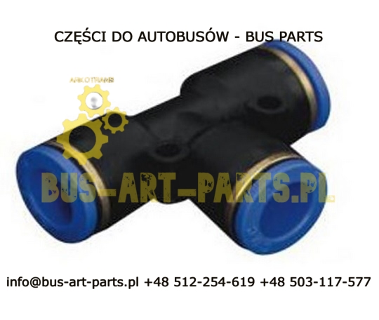 SZYBKOZŁĄCZE TEKALANU PLASTIKOWE TRÓJNIK FI-8/8/8