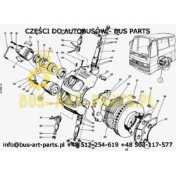 TARCZA HAMULCOWA SETRA S2.. S215 -89 ROKU