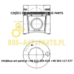 TŁOK MERCEDES OM401 402LA SETRA 2..