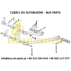 TULEJA WAHACZA PRZÓD VANHOOL EOS T9.. T915 T815 T8.. EOS