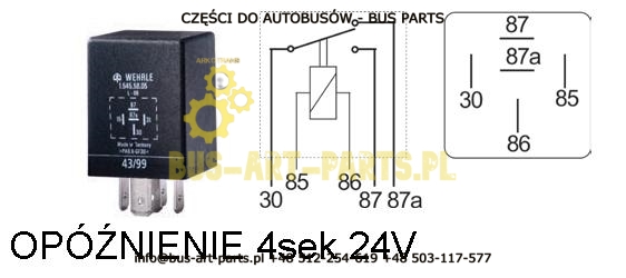 PRZEKAŹNIK 24V ( PRZEŁĄCZAJĄCY)