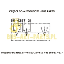 WŁĄCZNIK KLAWISZOWY ŚWIATEŁ SWF - BEZ PIKTOGRAMU