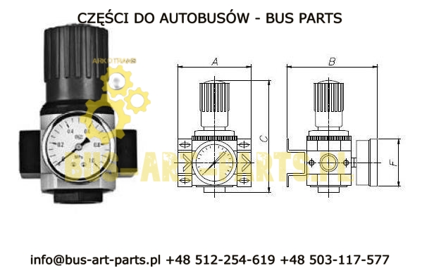 REDUKTOR CIŚNIENIA REGULOWANY 10-0,5 BAR