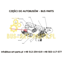 ŁĄCZNIK INTERCOOLERA 75X75 BOVA EURO 3 XE EURO 4 PE