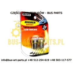 ŻARÓWKA LED 24V BA15s (5XLED) BIAŁA ( 2 SZT )
