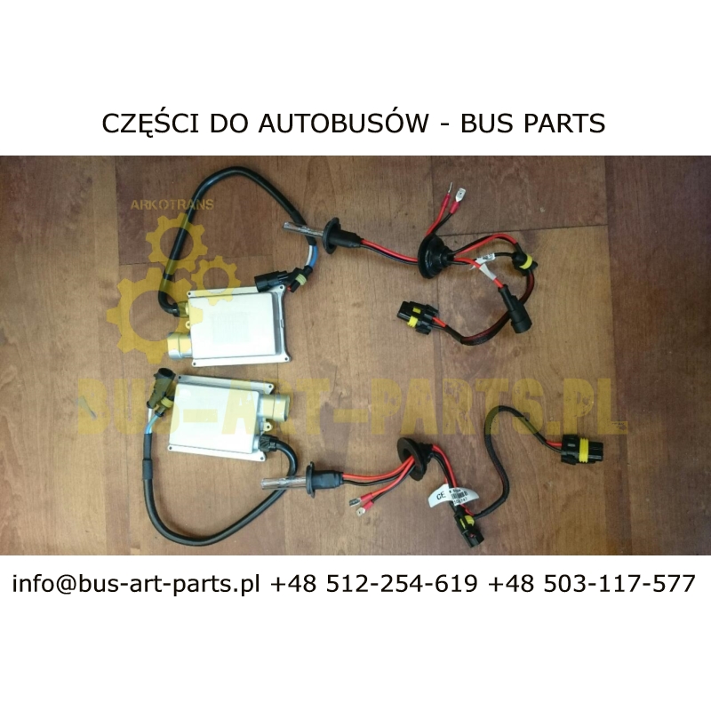 ZESTAW XENON 24V POD GNIAZDO ŻARÓWKI H7