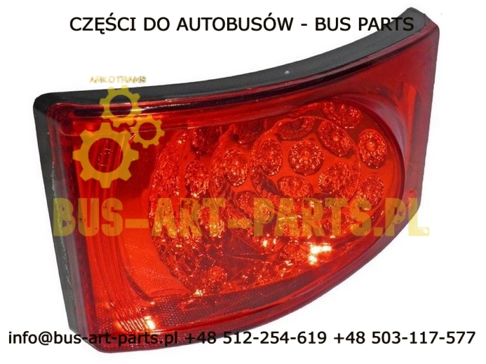 LAMPA TYLNA PRAWA / LEWA CZERWONA LED NEOPLAN
