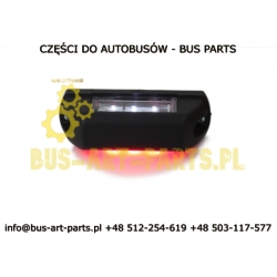 LAMPA OBRYSOWA BIAŁO CZERWONA 24V LED DIODOWA BOVA SETRA MERCEDES