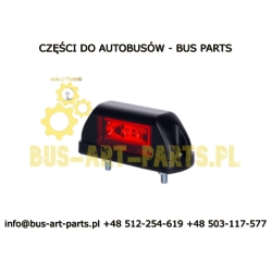 LAMPA OBRYSOWA BIAŁO CZERWONA 24V LED DIODOWA BOVA SETRA MERCEDES