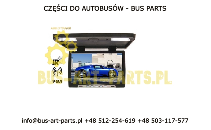 MONITOR PODWIESZANY PODSUFITOWY LCD LED 17" IR FM VGA