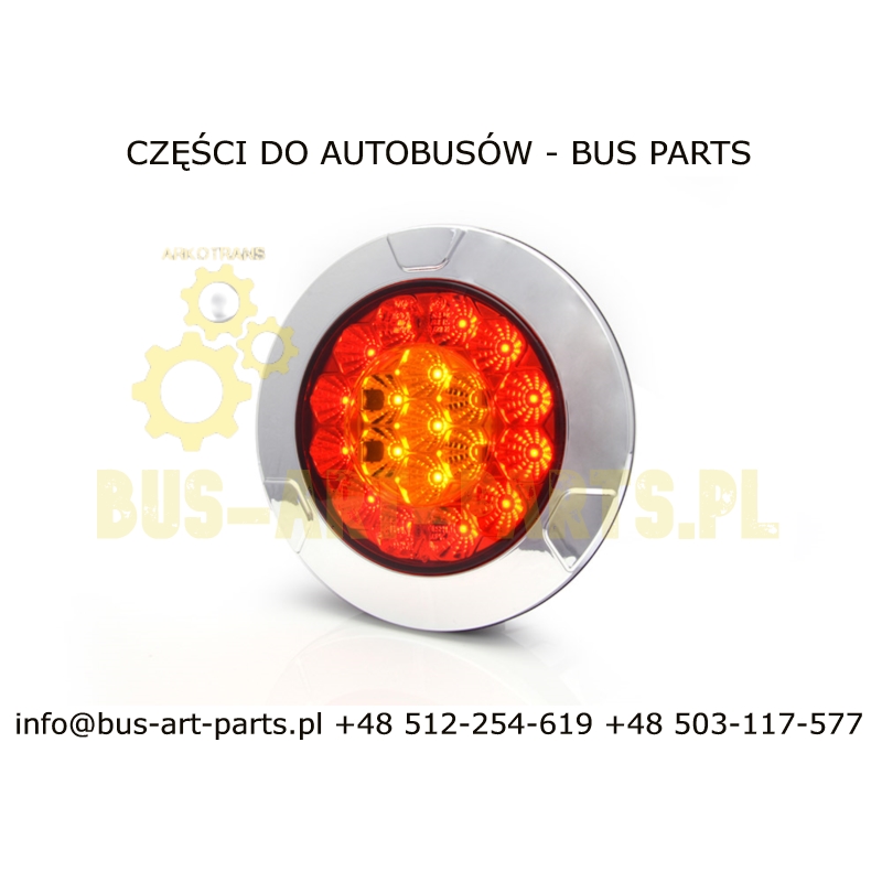 LAMPA TYŁ POZYCJA STOP KIERUNKOWSKAZ BOVA 2002- Q-152/113mm LED DIODOWA 24V