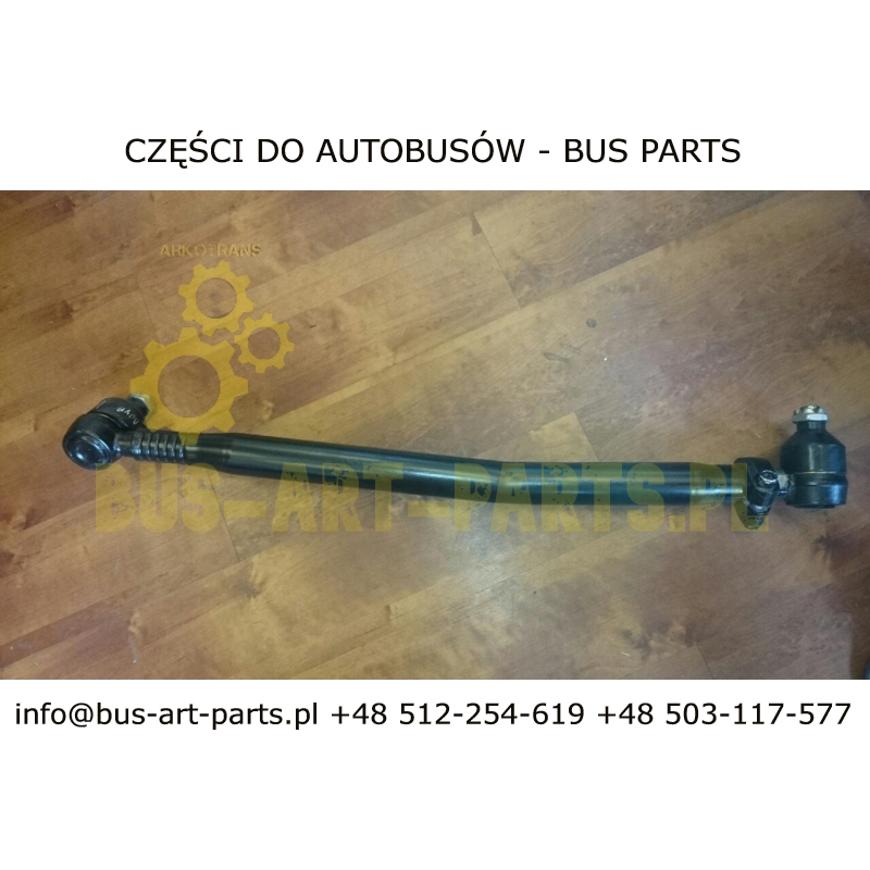 DRĄŻEK KIEROWNICZY LEWY BOVA -95 Z REGULACJĄ NAŚRUBĘ RZYMSKĄ