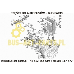 SIŁOWNIK NAPINACZA PASKA WENTYLATORA S215 S315 HD EURO 0 EURO 1