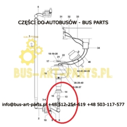 PRZEGUB KULOWY DRĄŻKA OSI SKRĘTNEJ DAF SB3000 1190652 41190652