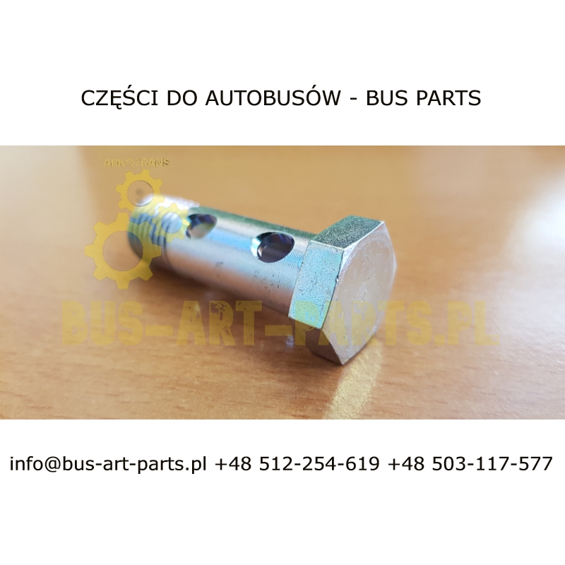 ŚRUBA PRZELOTOWA M14X1.5 PODWÓJNE OCZKO PALIWO WODA OLEJ
