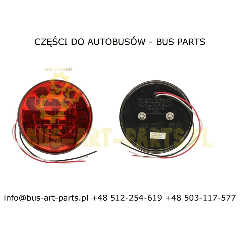 LAMPA TYŁ POZYCJA STOP BOVA 2002- LED Q-120mm 2 FUNKCYJNA
