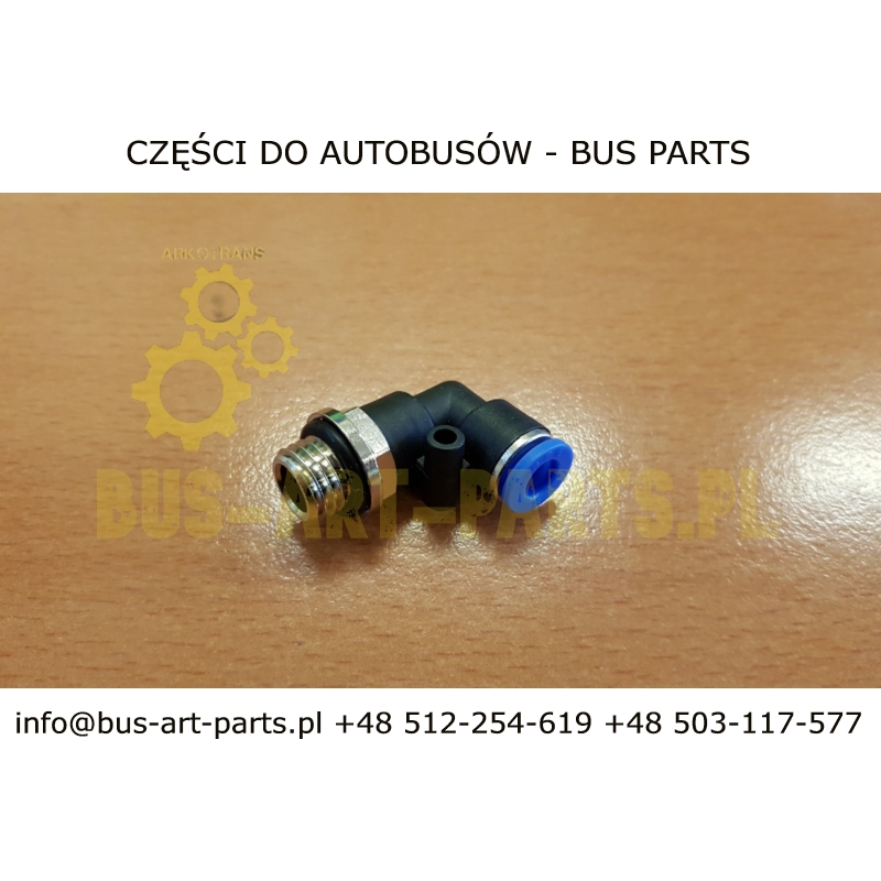 KOLANKO PNEUMATYCZNE M12 + SZYBKOZŁĄCZE Q-6