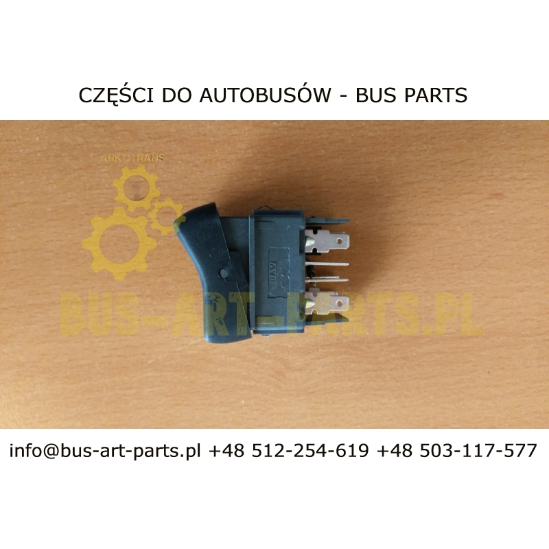 WŁĄCZNIK ŚWIATEŁ MIJANIA NEOPLAN EUROLINER STARLINER CITYLINER N116 N316 N516 - BEZ SYMBOLU / TRZY POŁOŻENIOWY