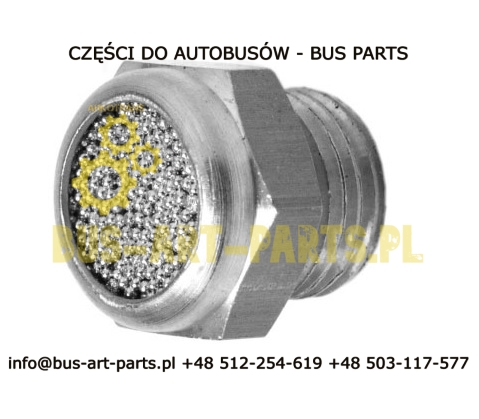 TŁUMIK HAŁASU PŁASKI G-1/4