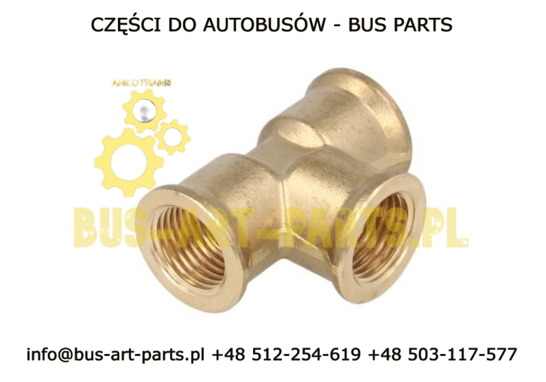 ZŁĄCZE PNEUMATYCZNE TRÓJNIK RAUFOSS M16X1,5/M16X1,5/M16X1,5  SETRA S4.. MERCEDES TOURISMO TRAVEGO BOVA MAN NEOPLAN