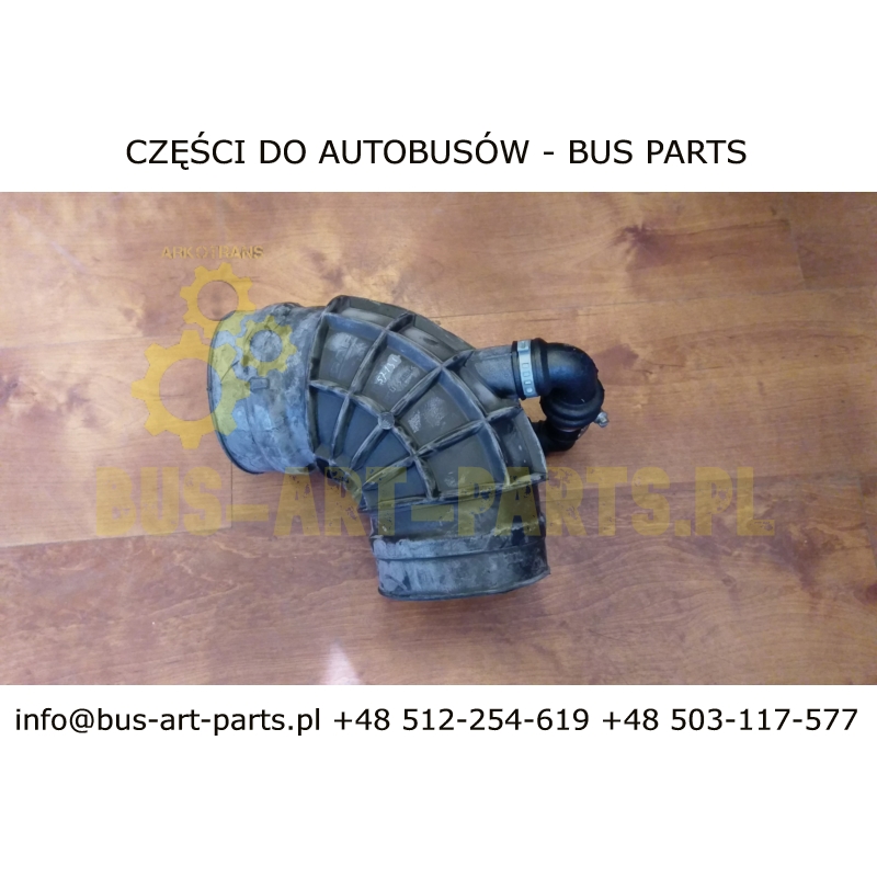 ŁĄCZNIK INTERCOOLERA KOLANKO 100X100 BOVA EURO 3 XE EURO 4 PE OD FILTRA POWIETRZA DO TURBOSPRĘŻARKI