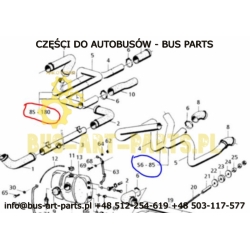 RURA CHŁODZENIA INTARDERA RETARDERA BOVA EURO 2 -2002 Q-608-BIEGOWA