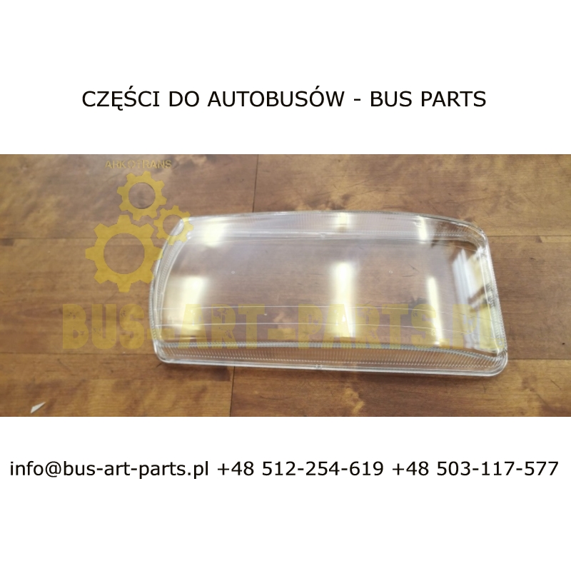 SZKŁO REFLEKTORA PRZÓD LEWY IVECO CROSSWAY 2013- DO REFLEKTORÓW LED DRL